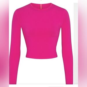 SKIMS New Vintage Cropped Long Sleeve T-Shirt   2X,3X,4X